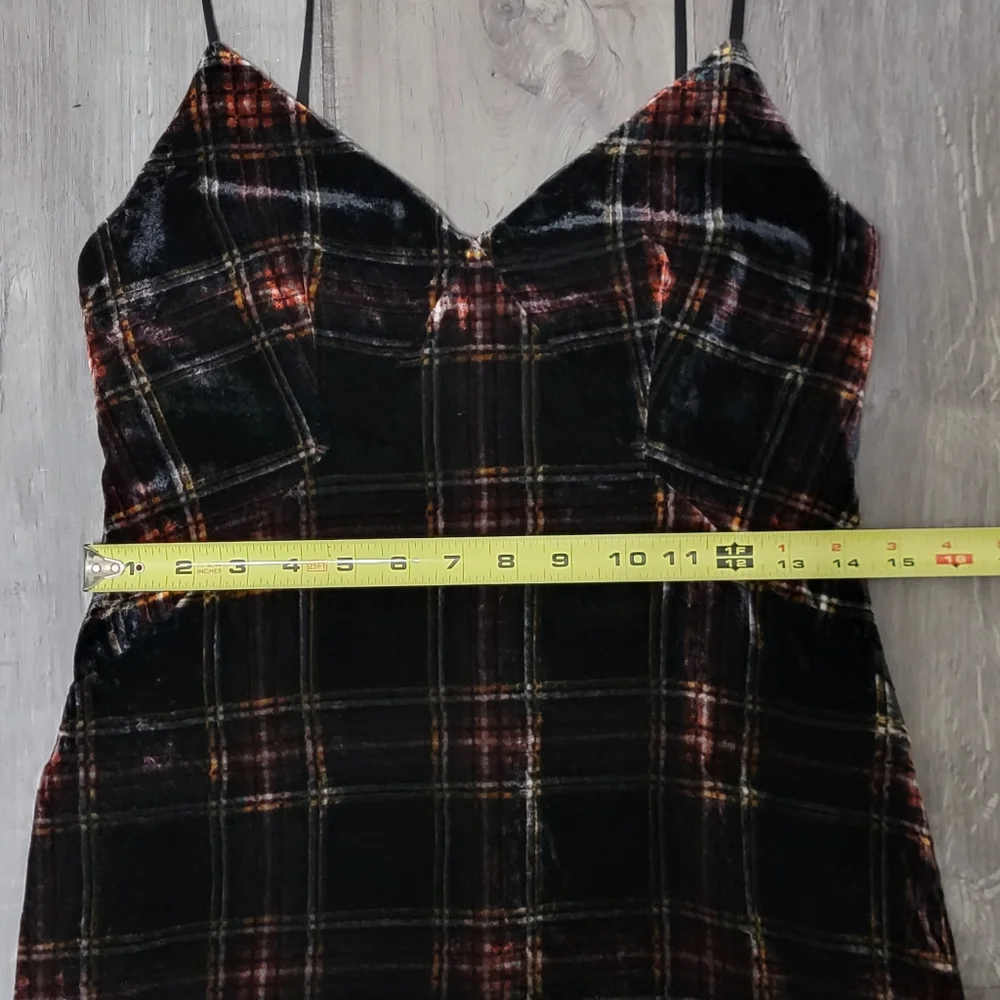 J. Crew Stewart Tartan Plaid Velvet Dress - Picture 10 of 15